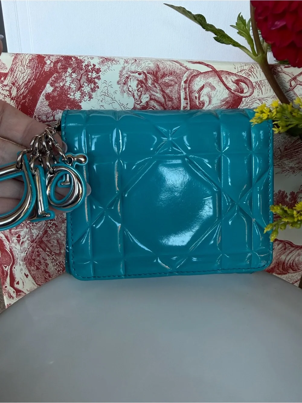 Dior glossy patent